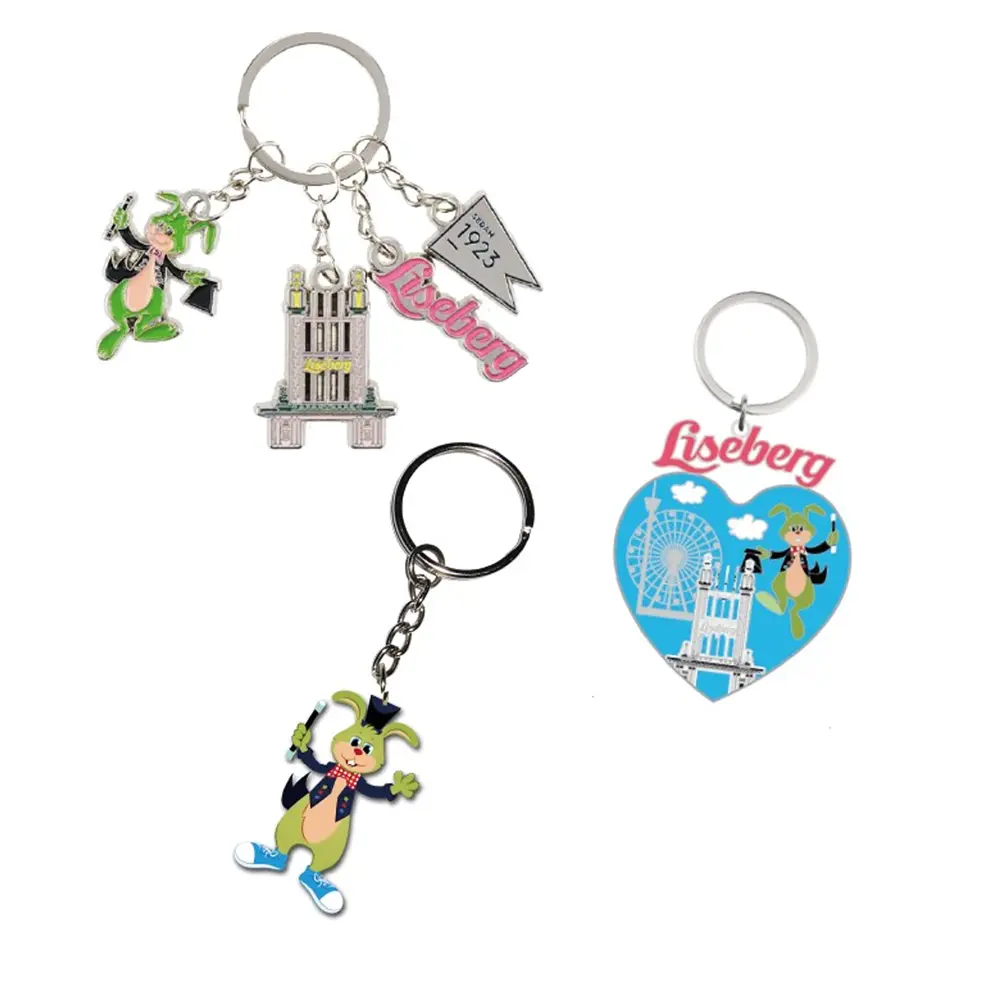 Nyckelring med berlocker