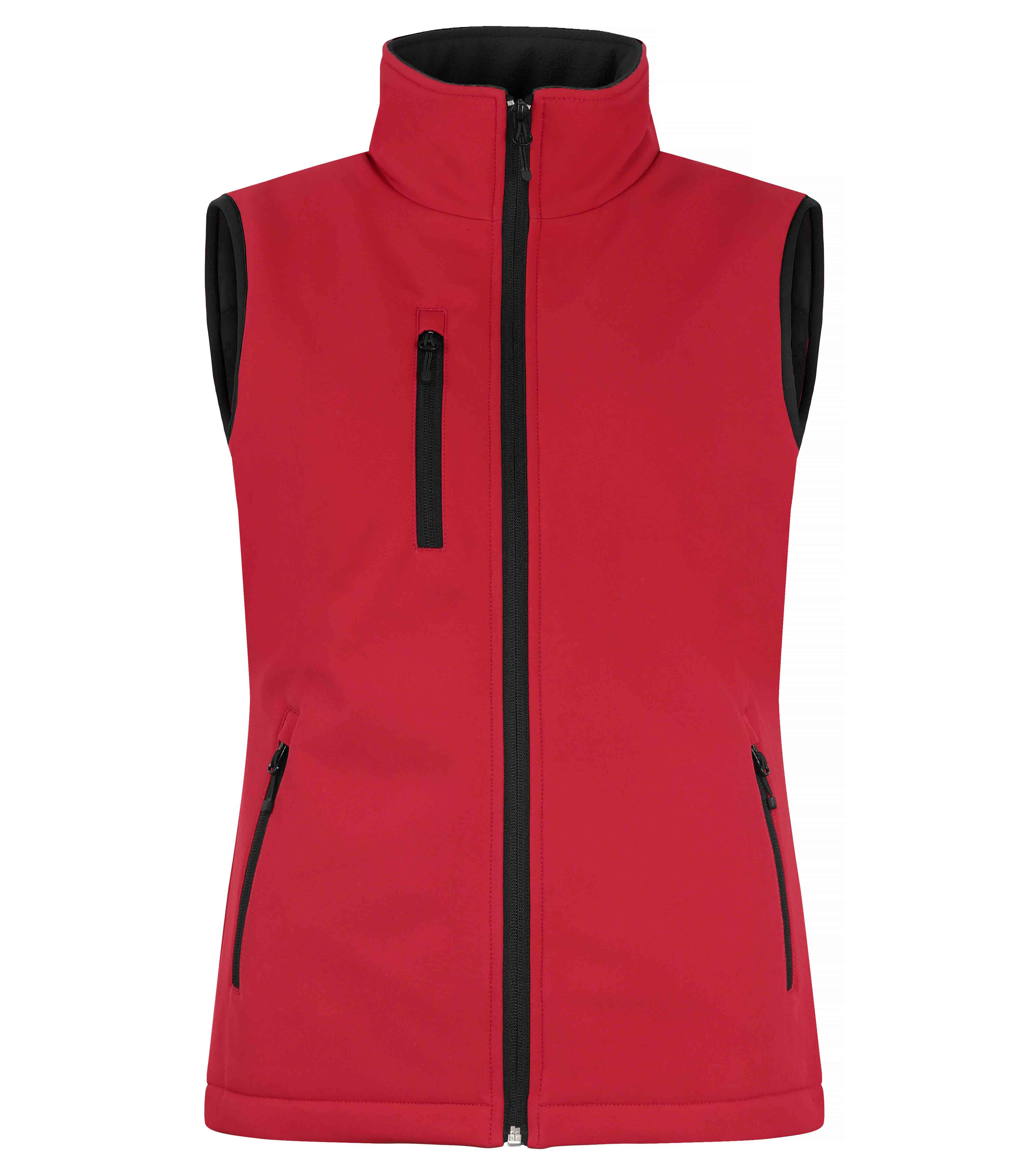 Padded Softshell Vest Lady Röd