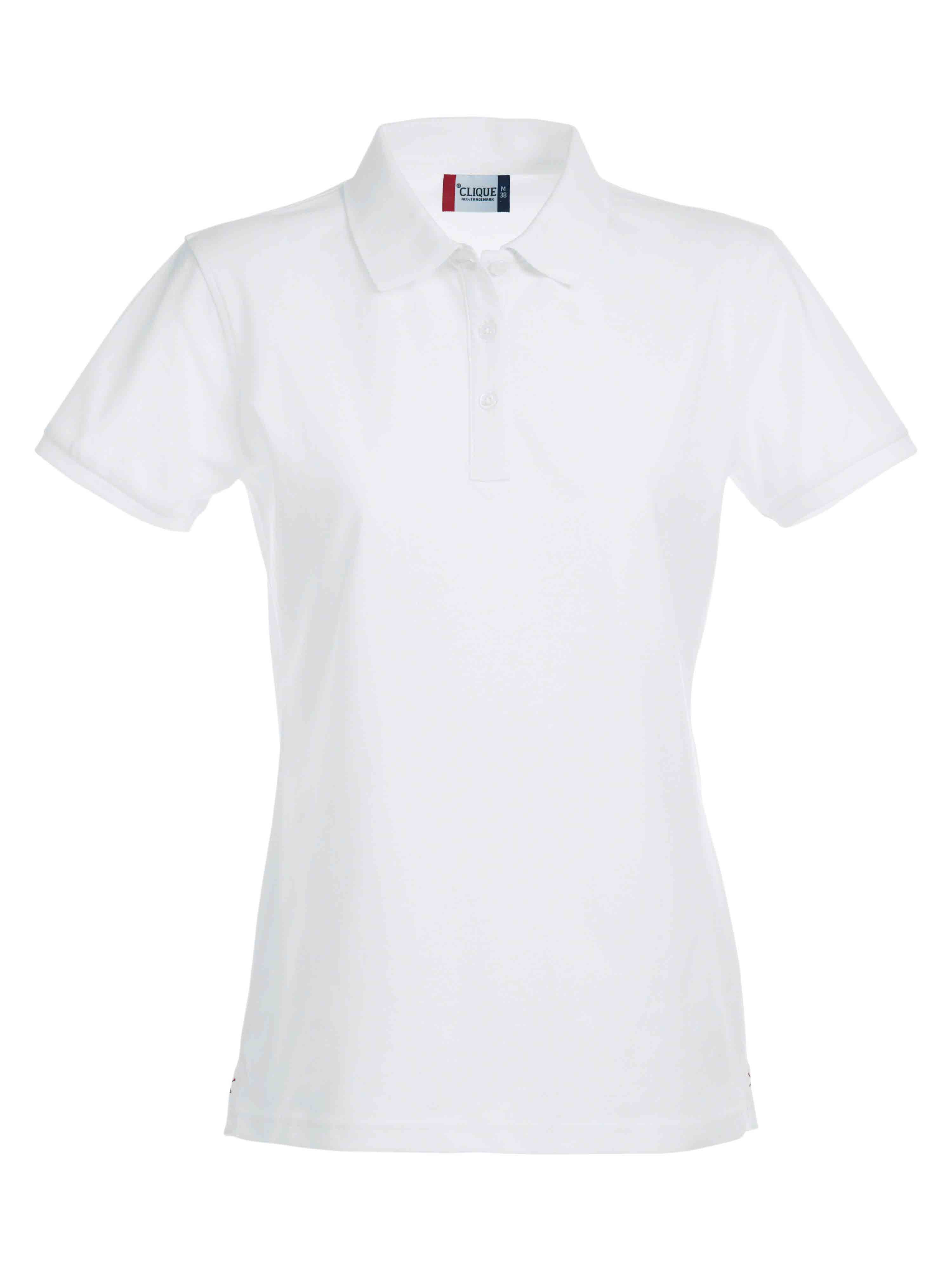 Stretch Premium Polo Ladies Vit