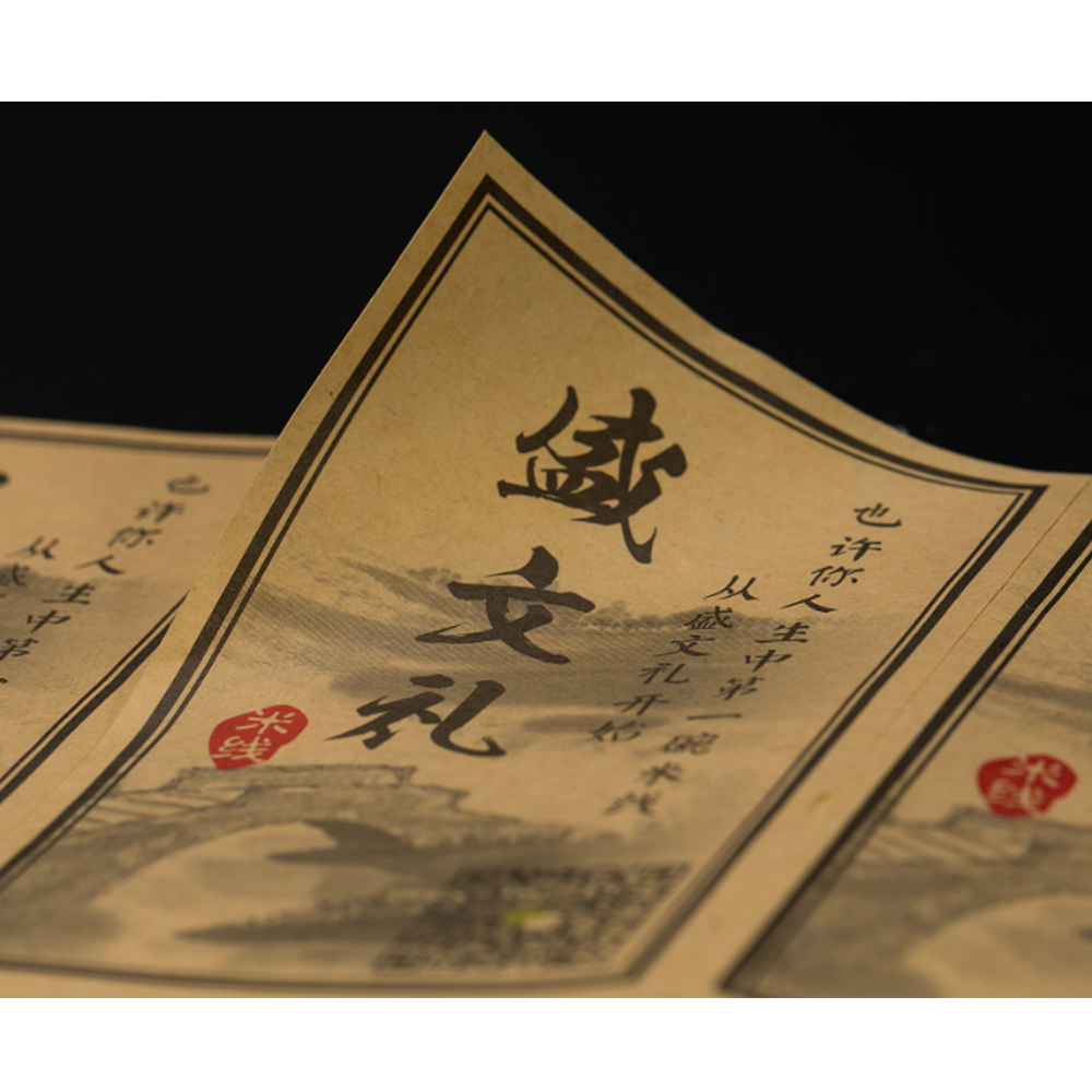 Klistermärken 4 färger på singelark