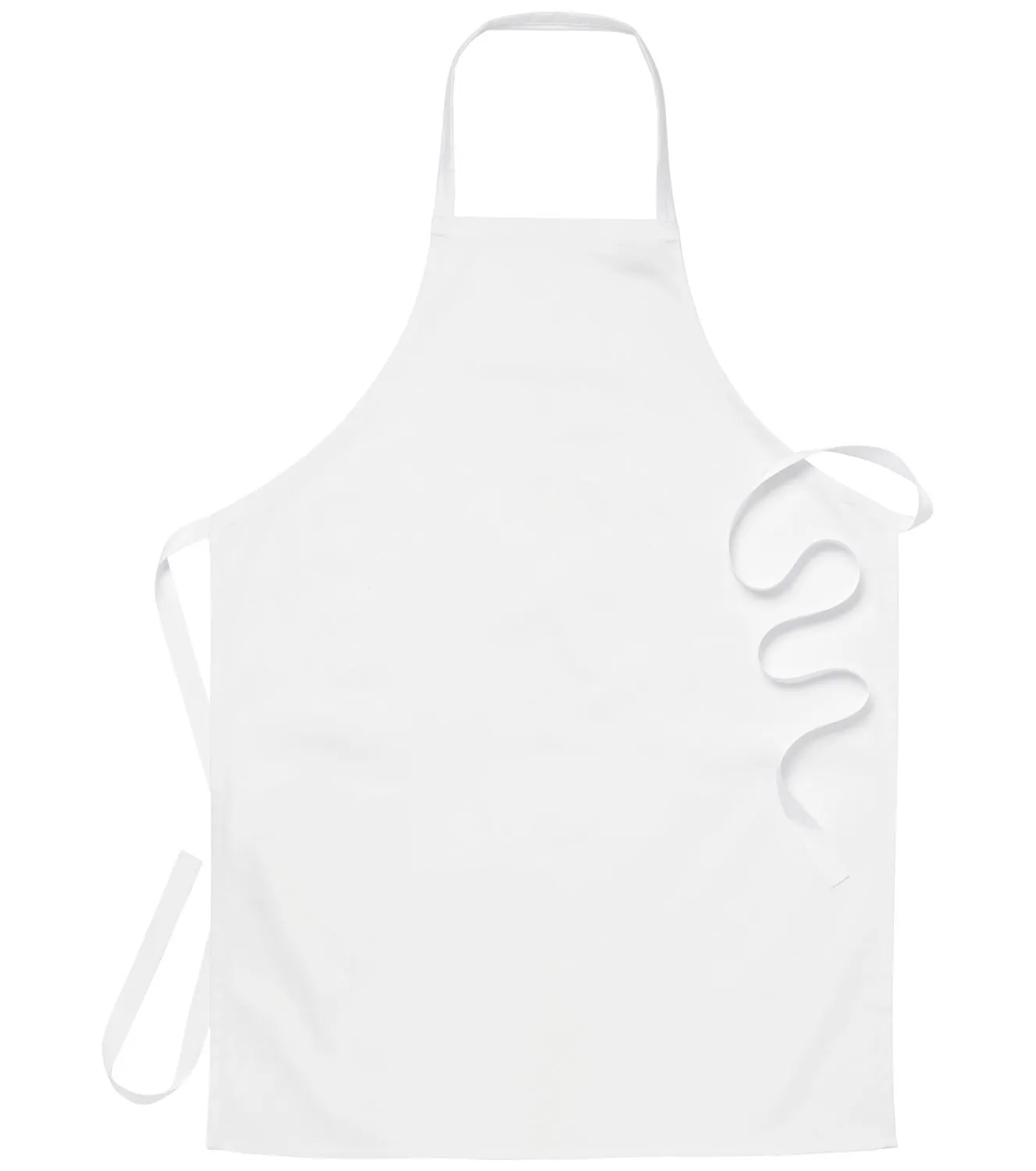 Bröstlappsförkläde Vit