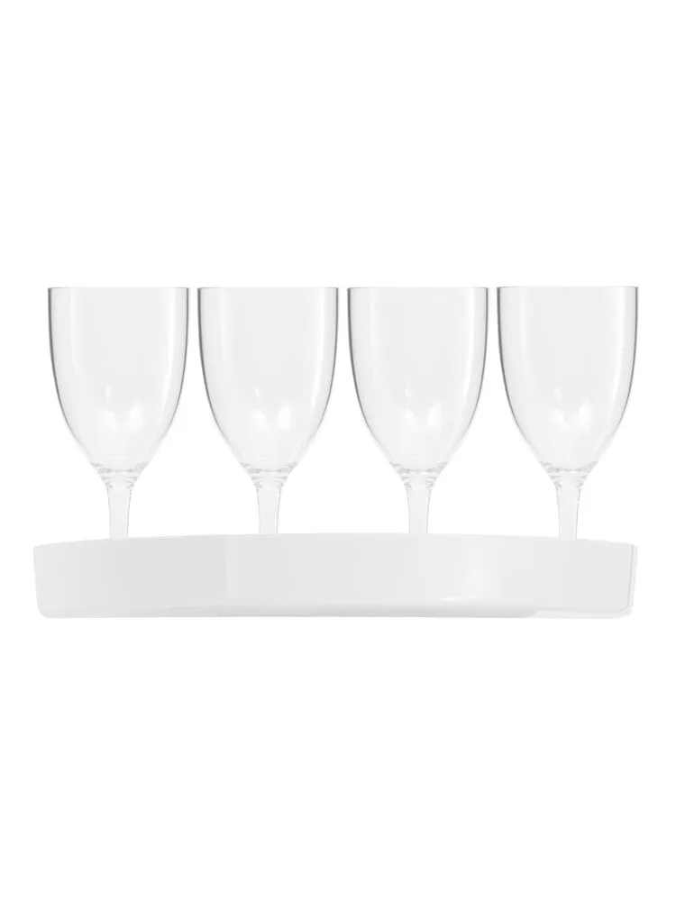 Glas och bricka neutral Transparent