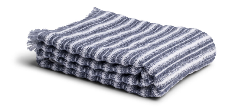 LNV Beach Towel Melange Marinblå