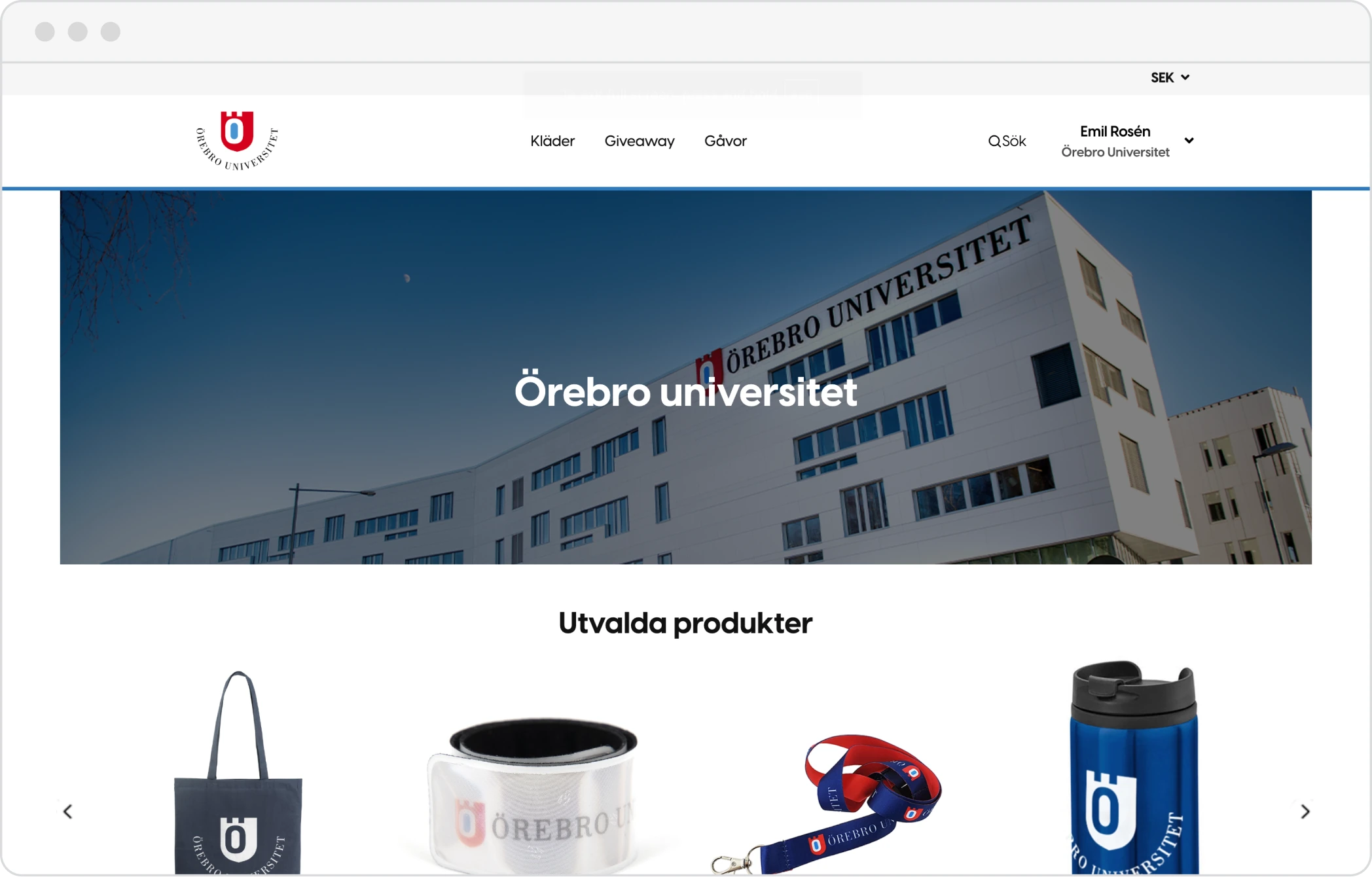 En beställare kommer från sitt inköpssystem och är redan inloggad i en kunds webbshop.