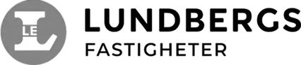 Lundbergs Fastigheter grayscale logo