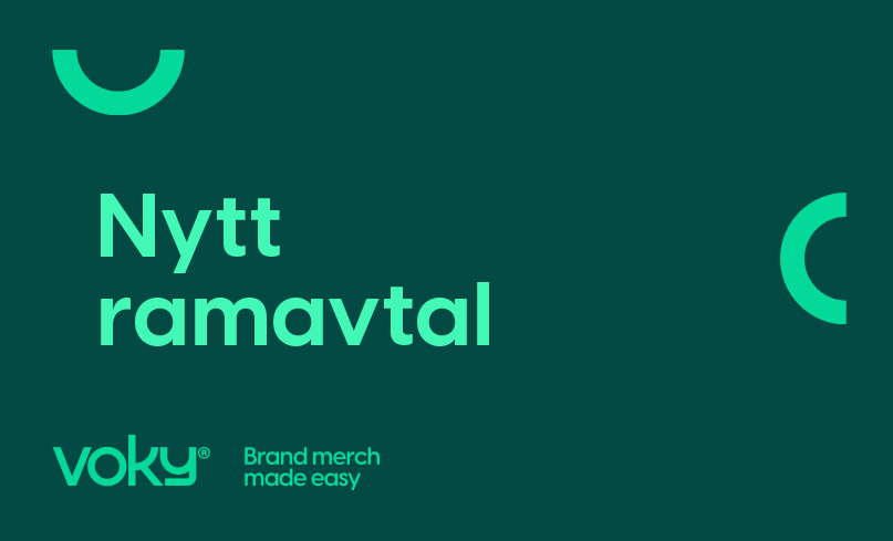 Grafisk illustration med texten "nytt ramavtal".