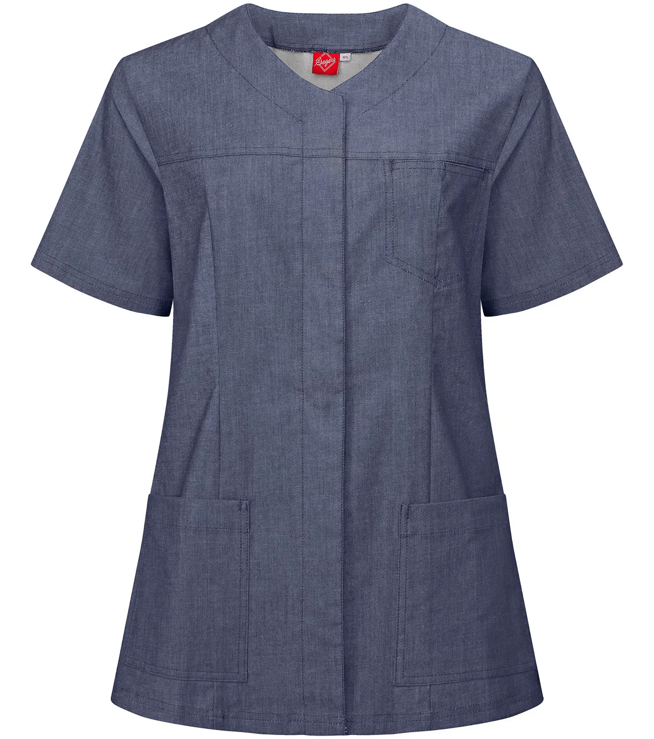 Tunika stretch Dam Denimblå