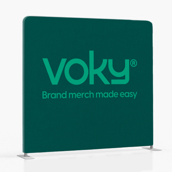 Mässvägg Voky - Brand Merch Made Easy 240x230 cm