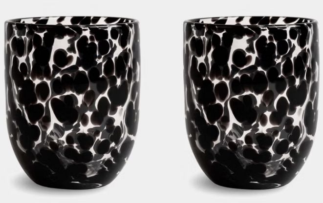 Glass Messy 2pcs/set (6) Black