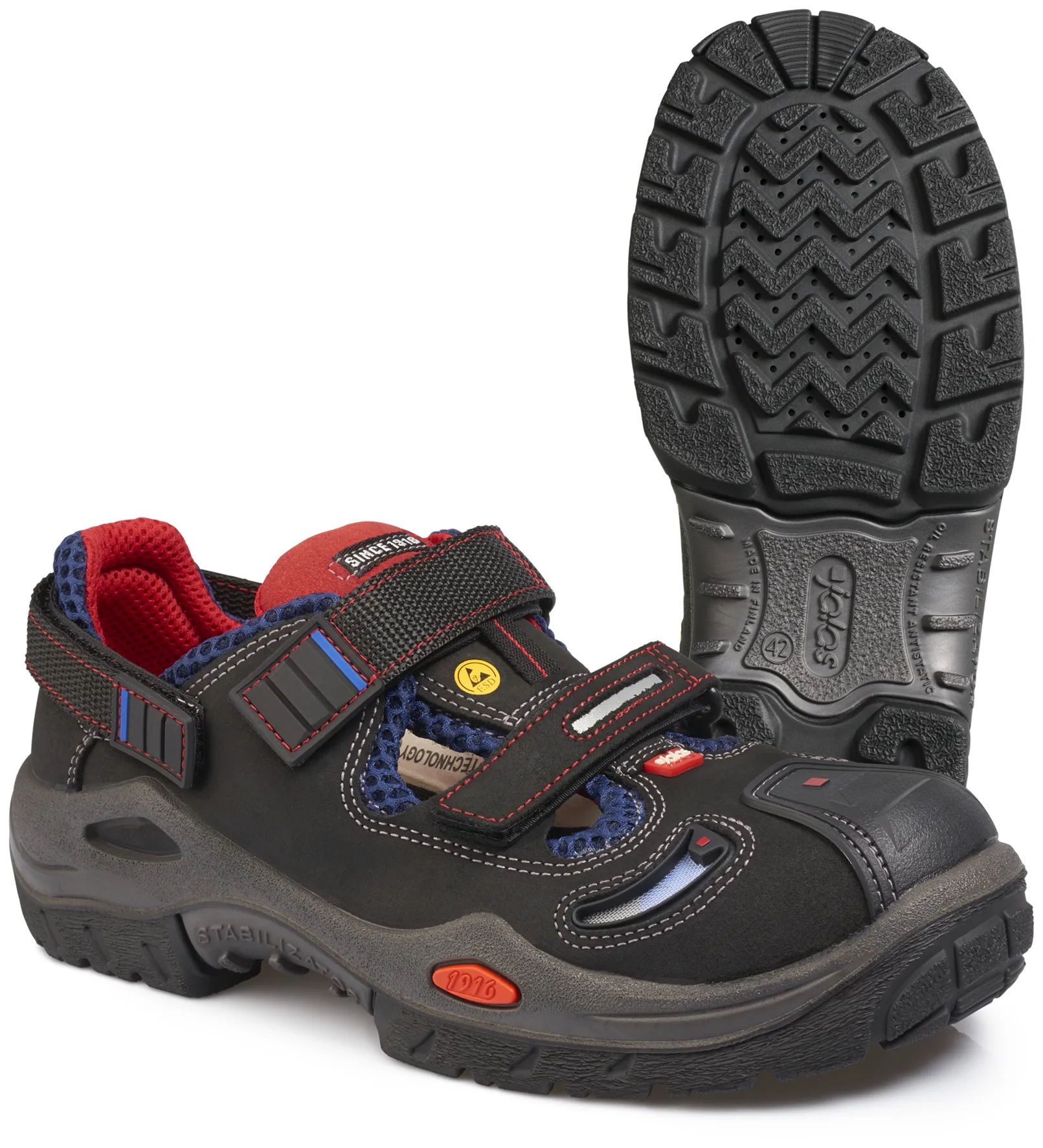 Skyddssko - Sandal JALAS® 3820R RESPIRO Svart