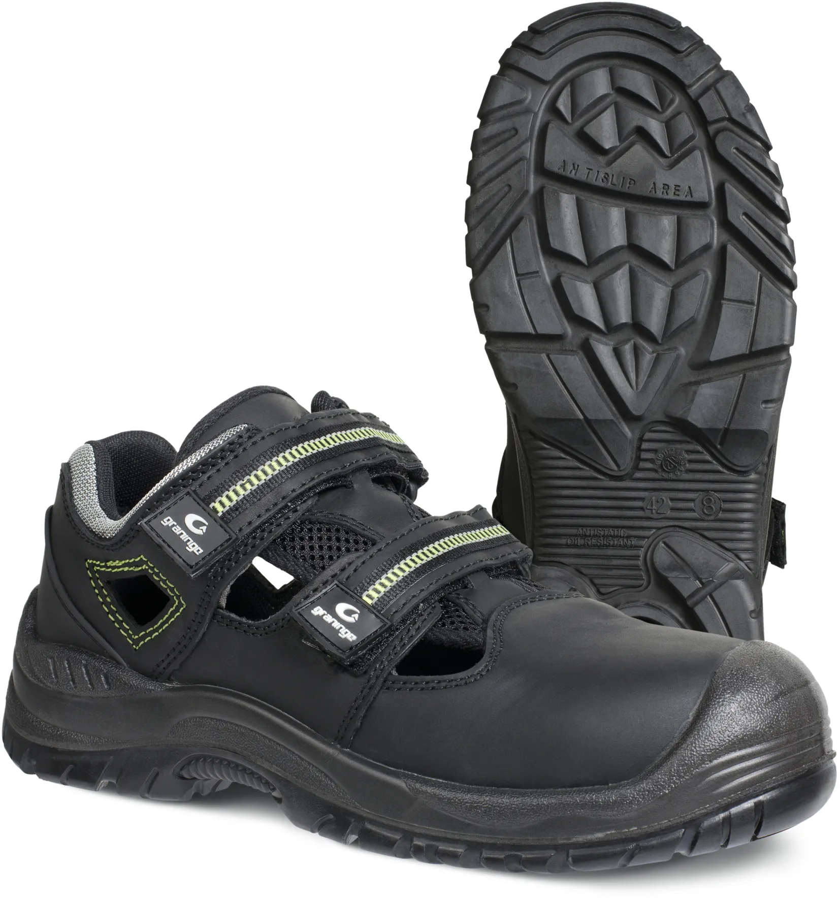 Skyddssko - Sandal GRANINGE 7218 Svart