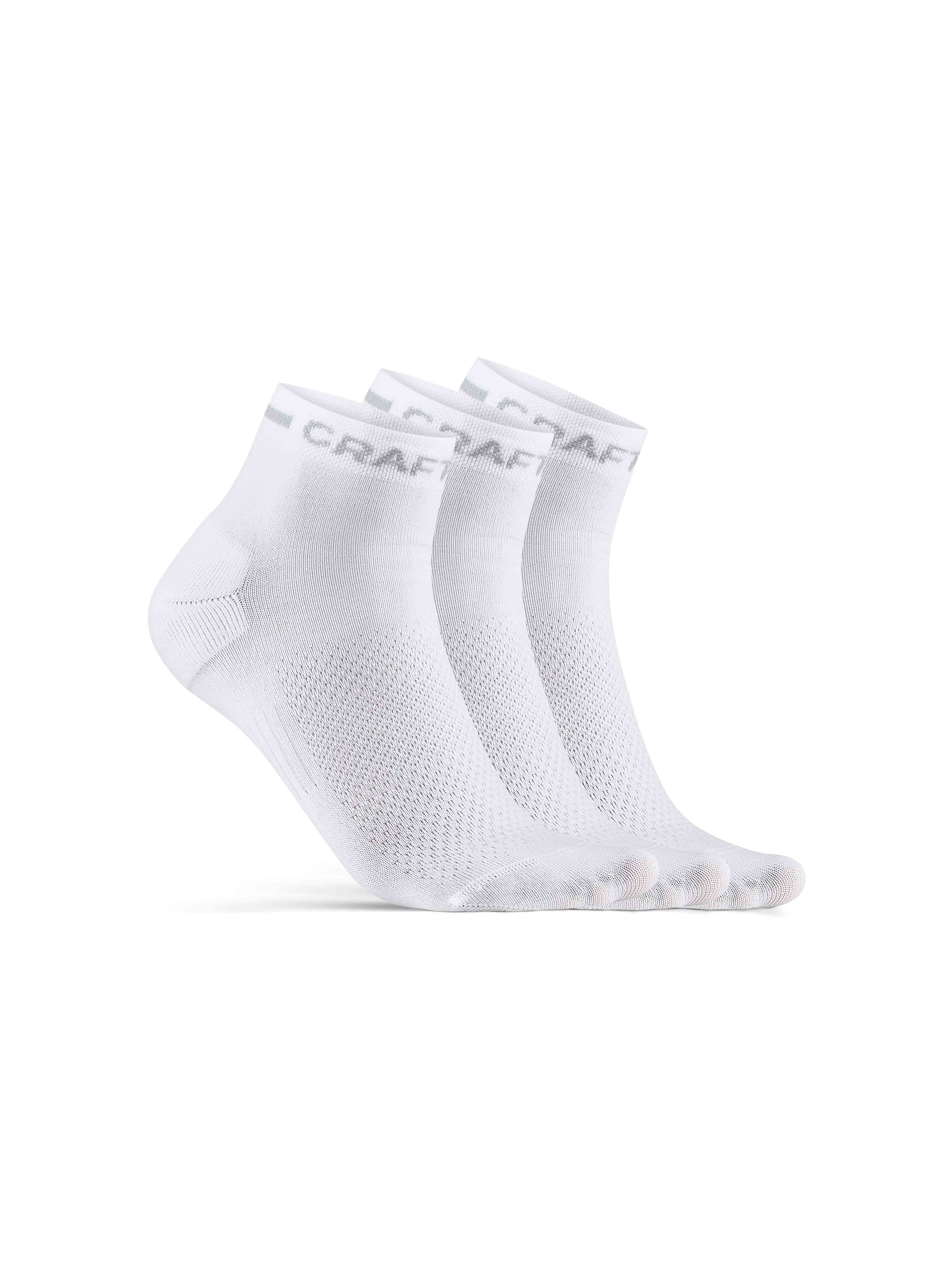 CORE Dry Mid Sock 3-Pack White