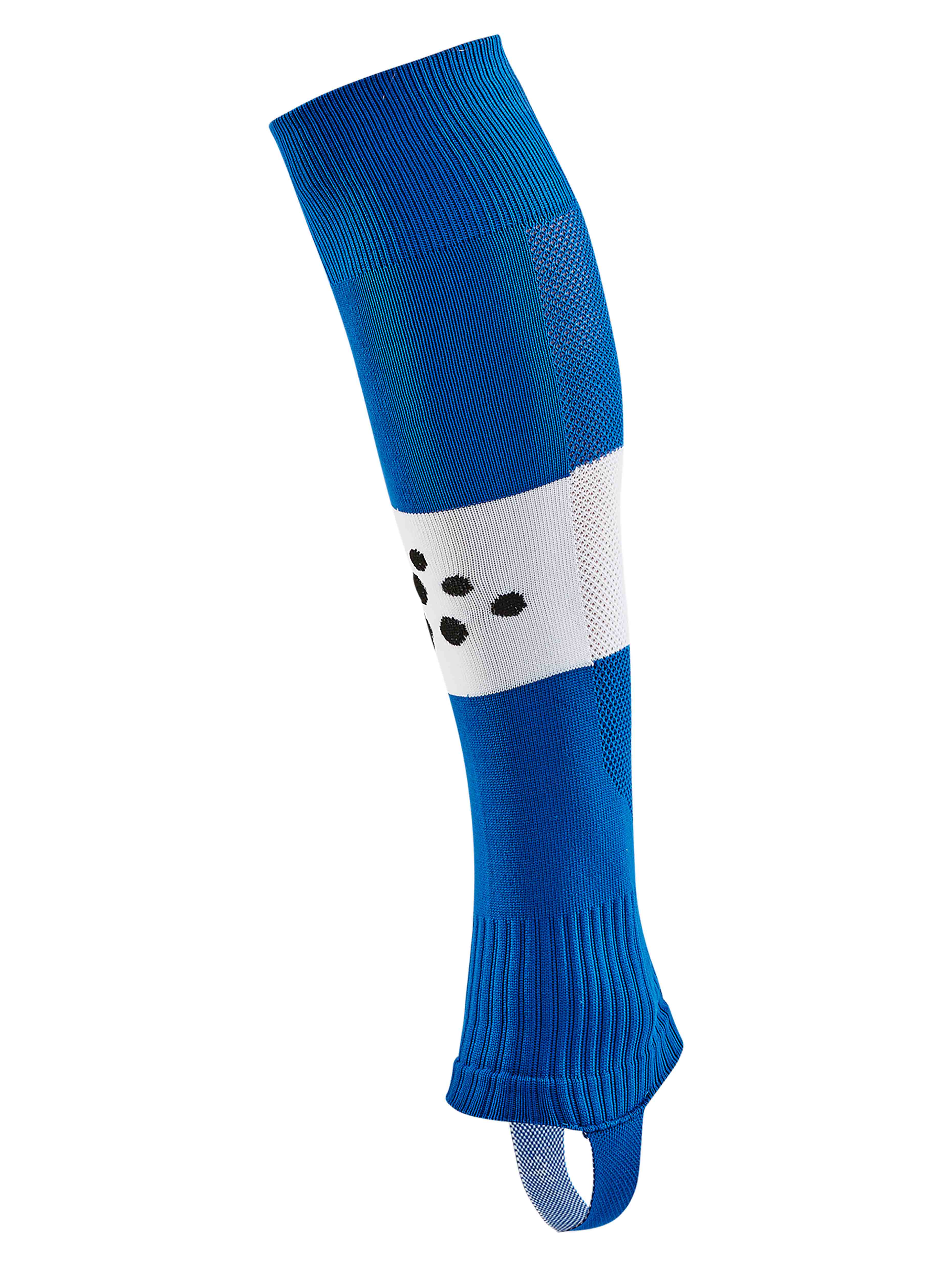 Pro Control Stripe W-O Foot Socks Senior Club Cobolt/White