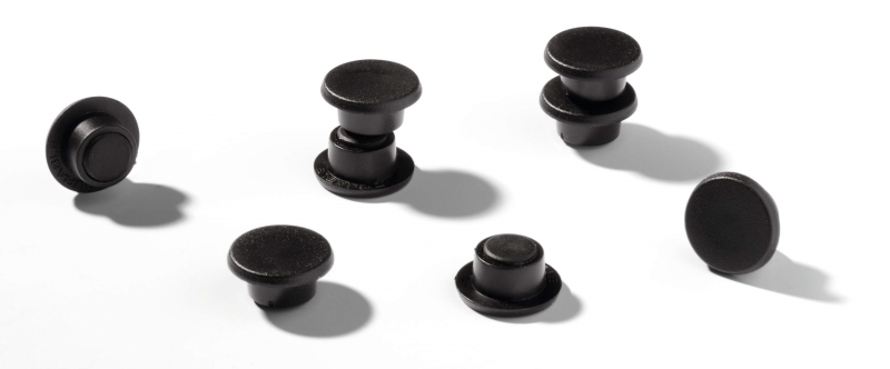 Magneter runda Ø15mm svart