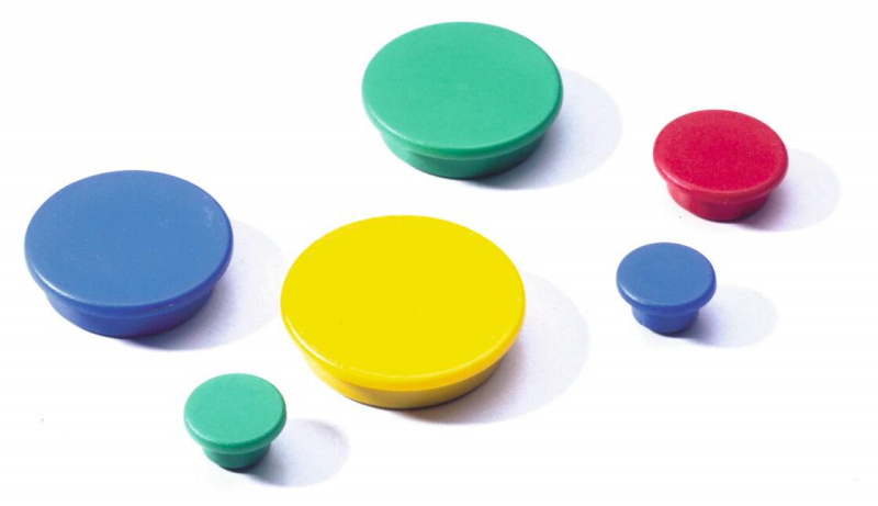Magneter runda Ø32mm sorterade färger