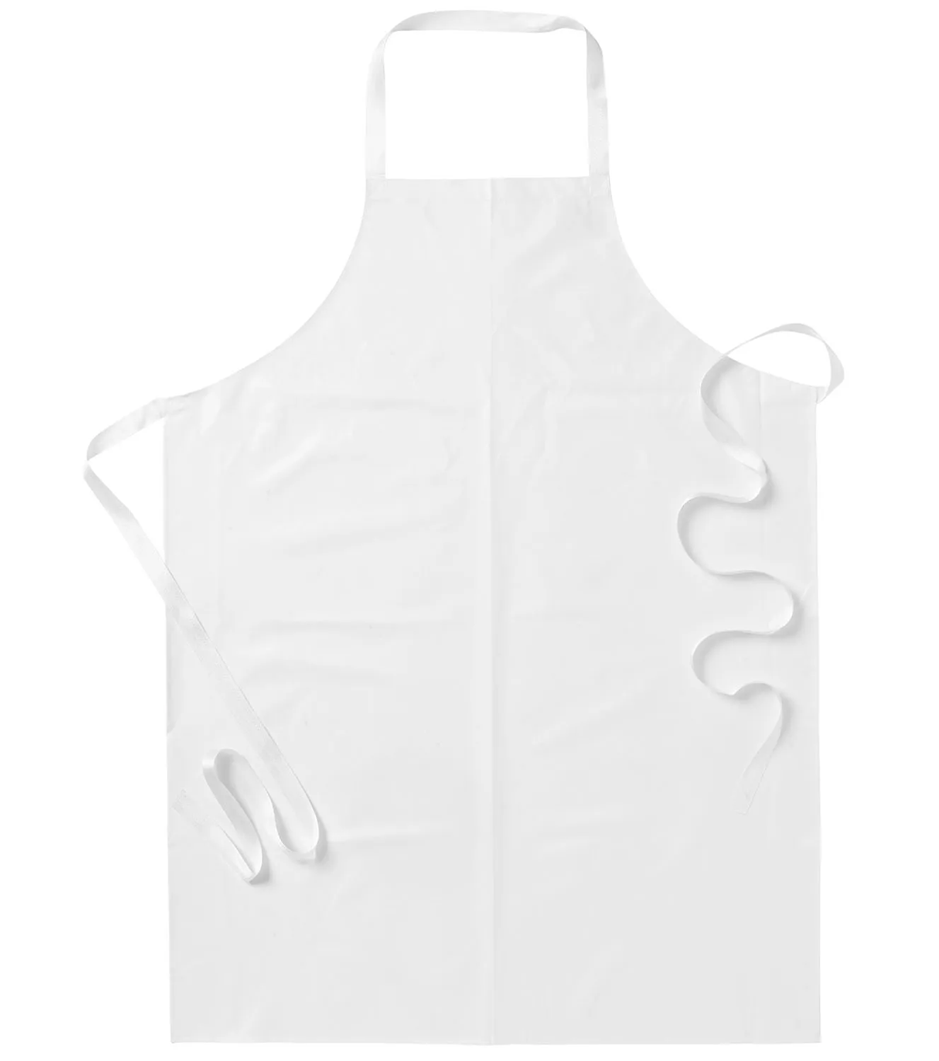Plastförkläde Vit