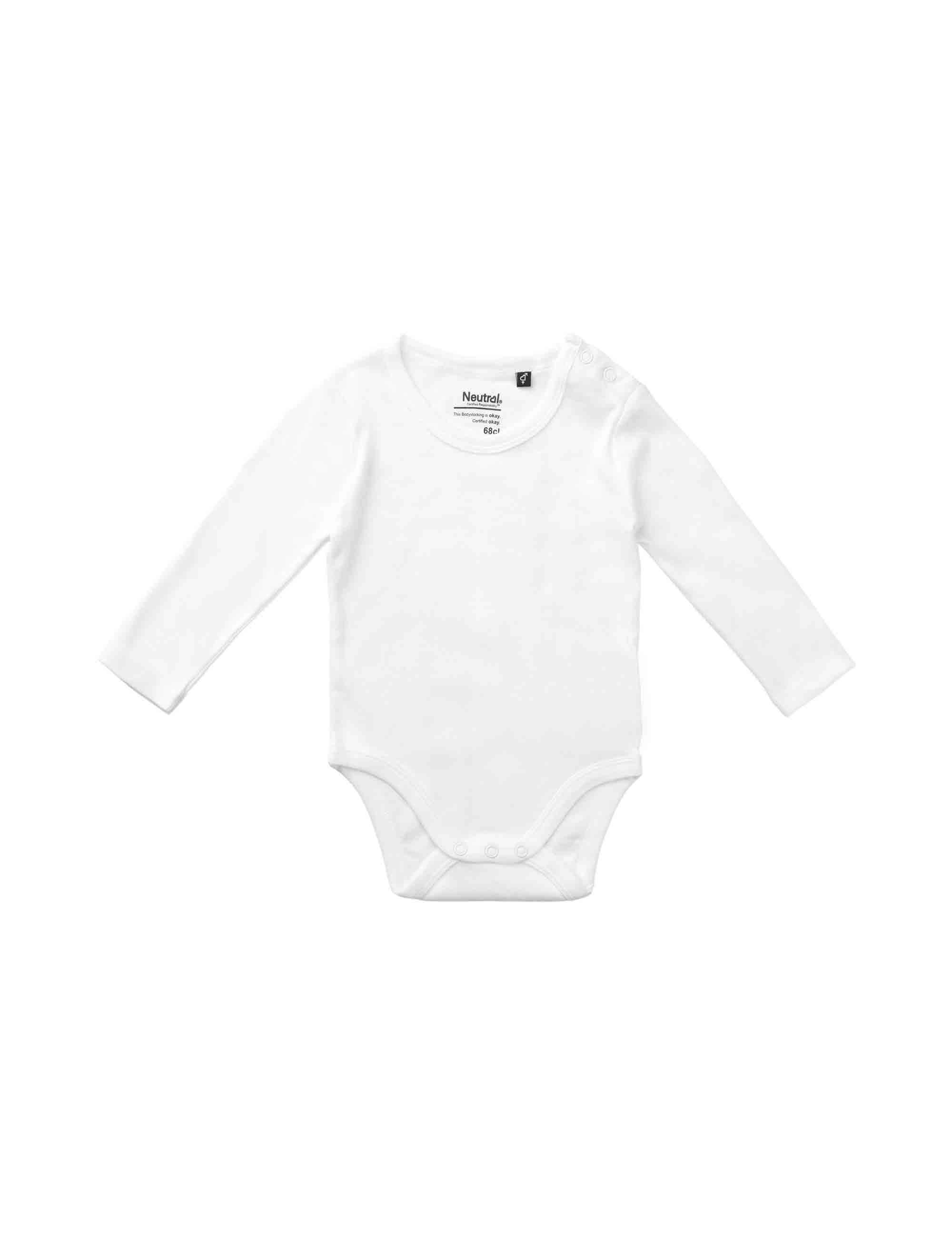 Babies Long Sleeve Bodystockings White