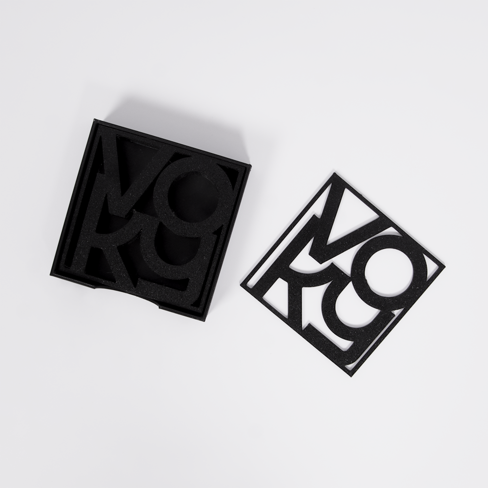 Glasunderlägg i svenskt stål