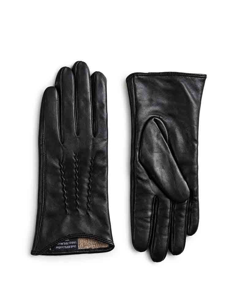 W's Siena Leather Gloves Black